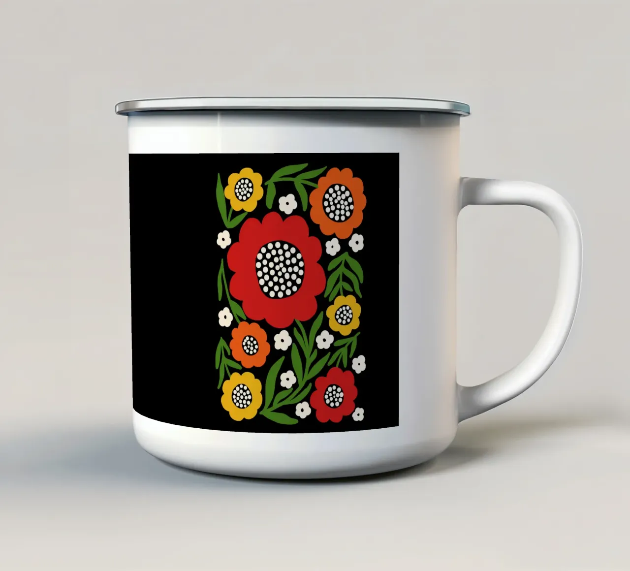 Fresh rustic bloom tazza in smalto da TijanaArtStudio88