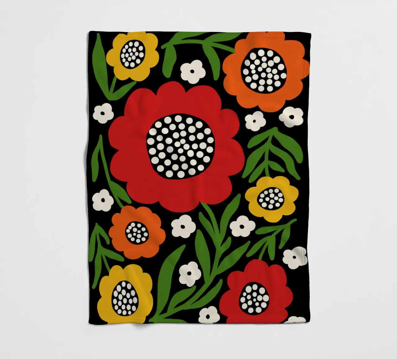 Fresh rustic bloom coperta in pile da TijanaArtStudio88