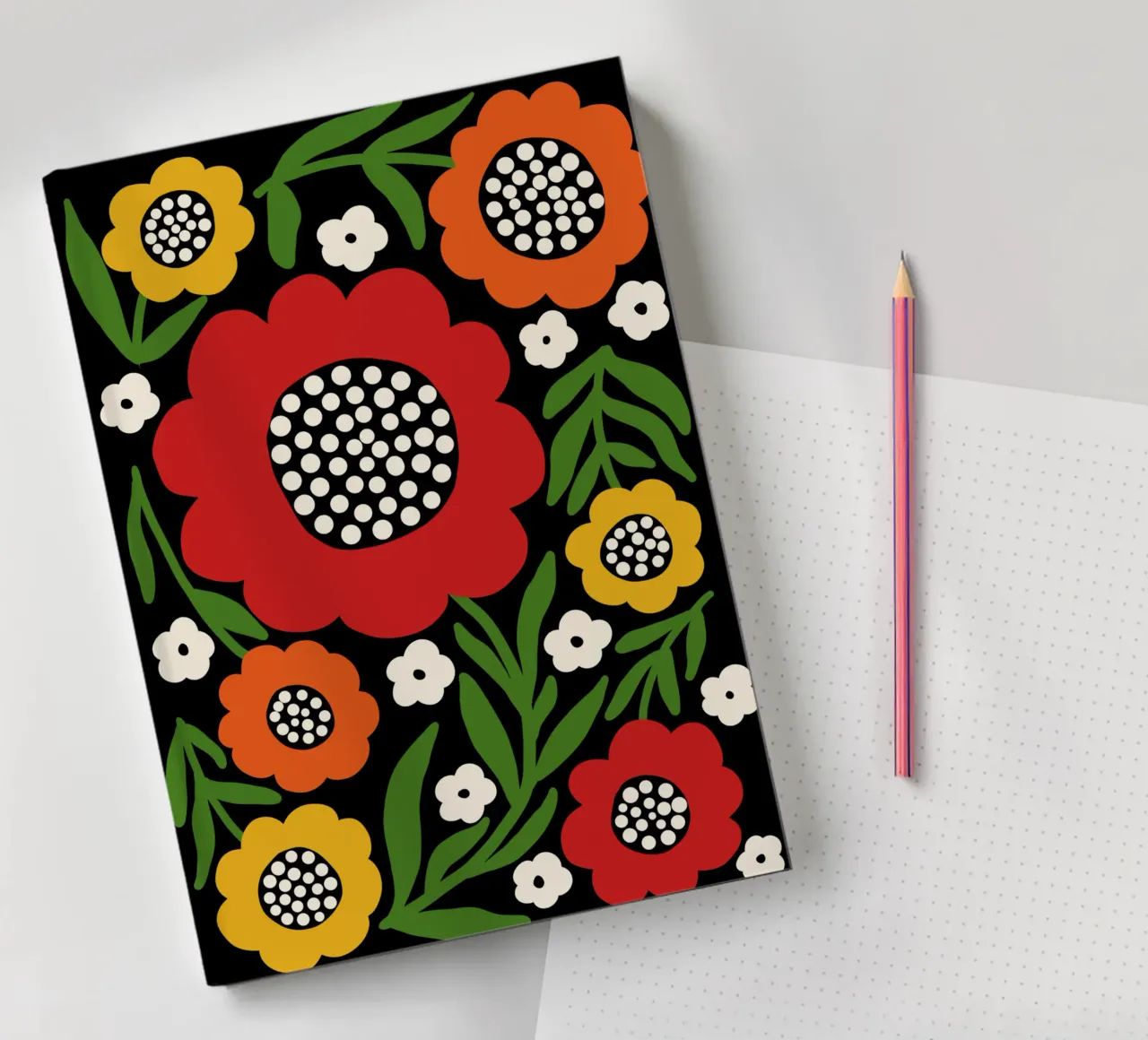 Fresh rustic bloom notebook by TijanaArtStudio88