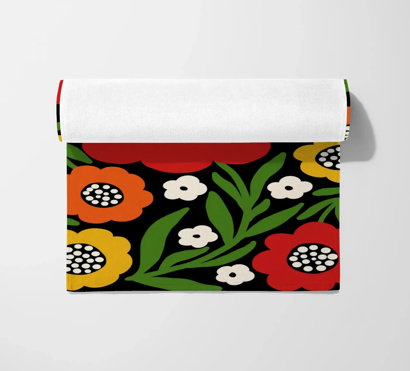 Fresh rustic bloom strandhanddoek van TijanaArtStudio88