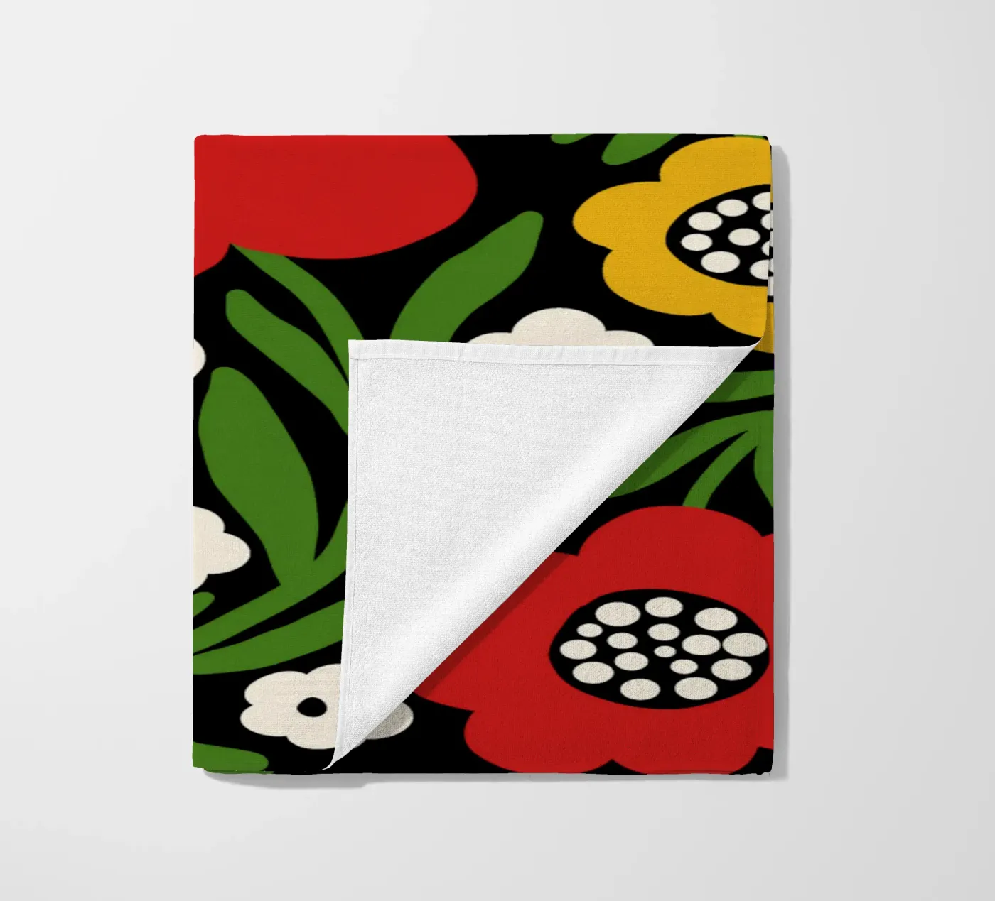Fresh rustic bloom strandhanddoek van TijanaArtStudio88