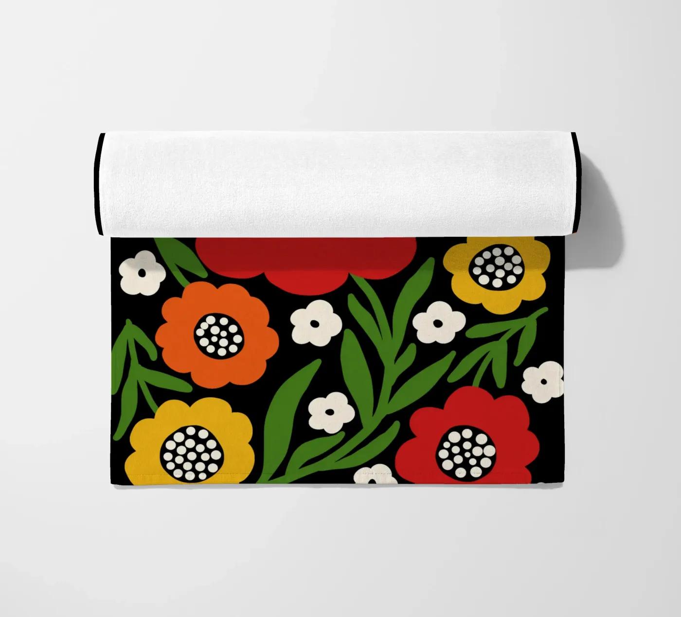 Fresh rustic bloom strandhanddoek van TijanaArtStudio88