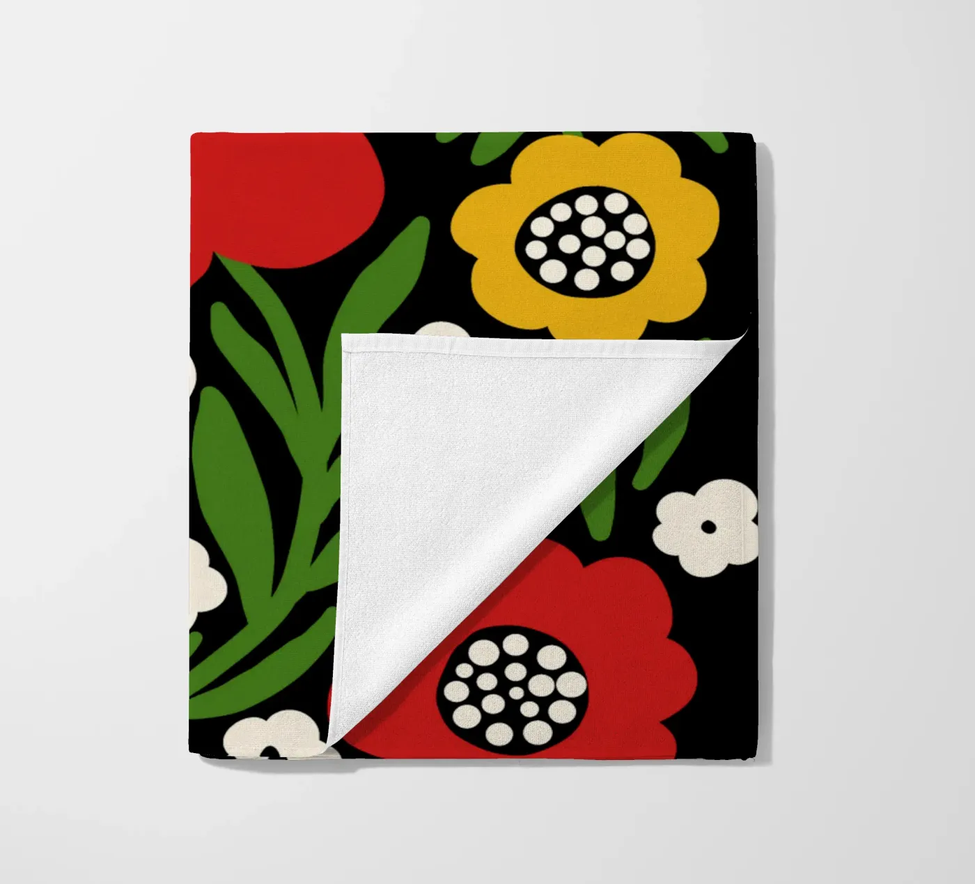 Fresh rustic bloom strandhanddoek van TijanaArtStudio88