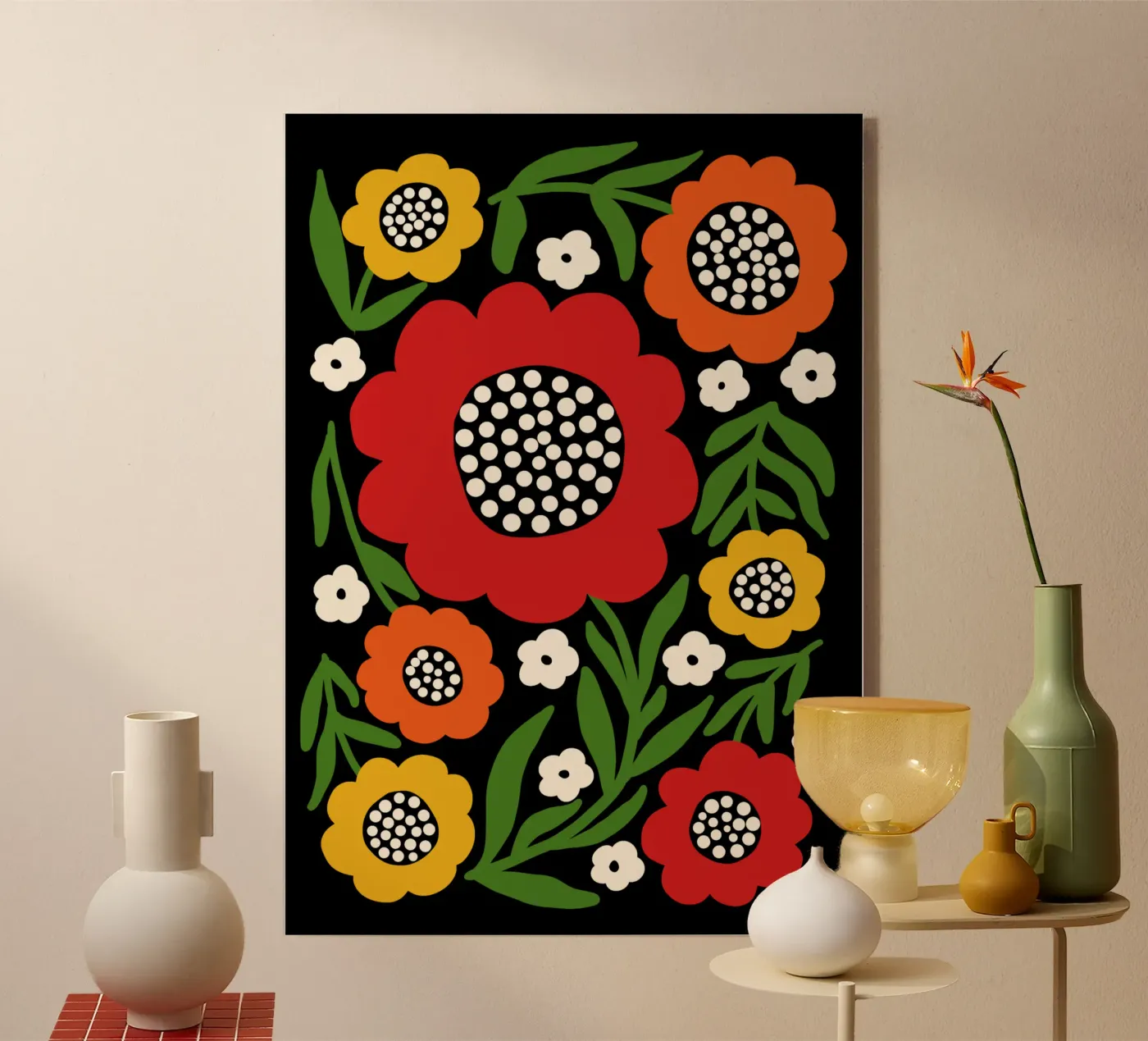 Fresh rustic bloom Acryl-Glas von TijanaArtStudio88