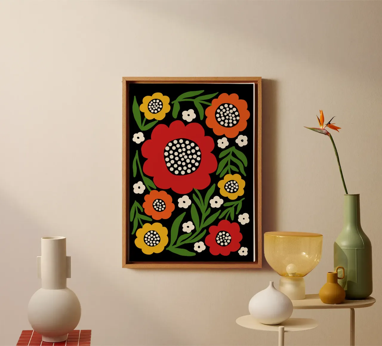Fresh rustic bloom tela con Cornice a cassetta da TijanaArtStudio88