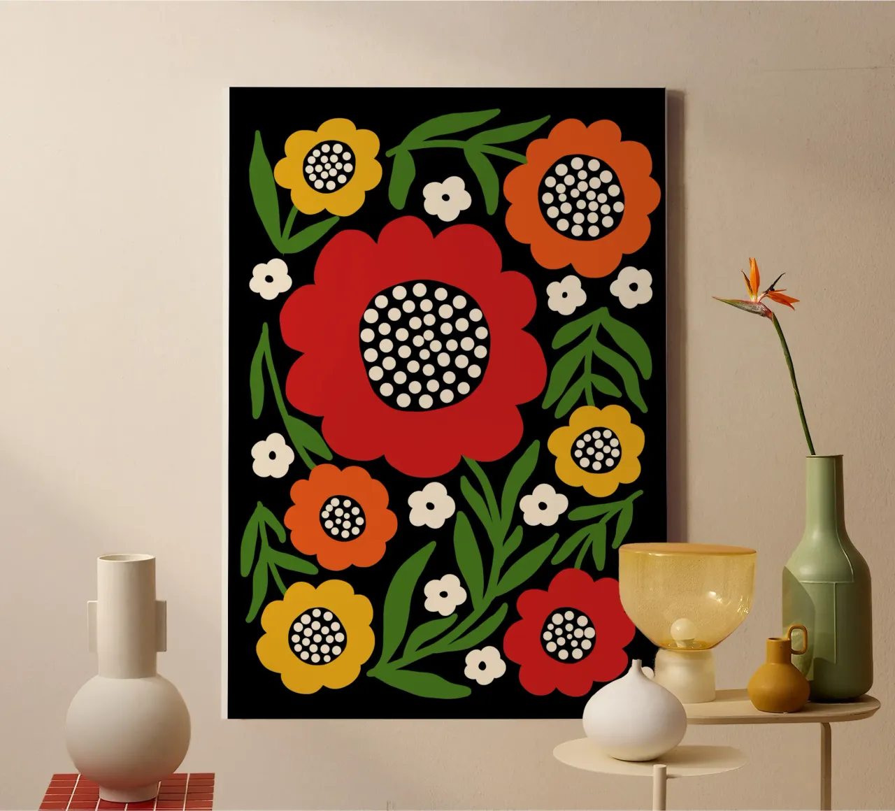 Fresh rustic bloom tela con Cornice a cassetta da TijanaArtStudio88