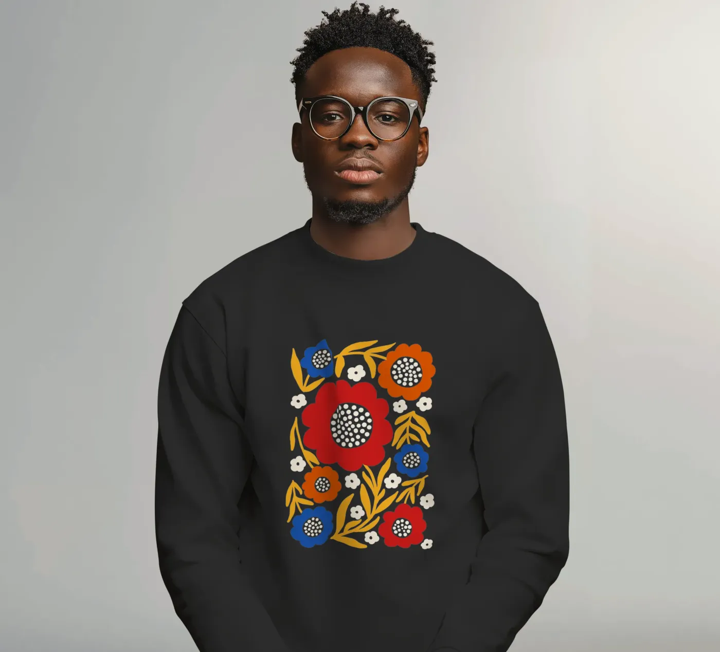 Rustic bloom sweatshirt by TijanaArtStudio88