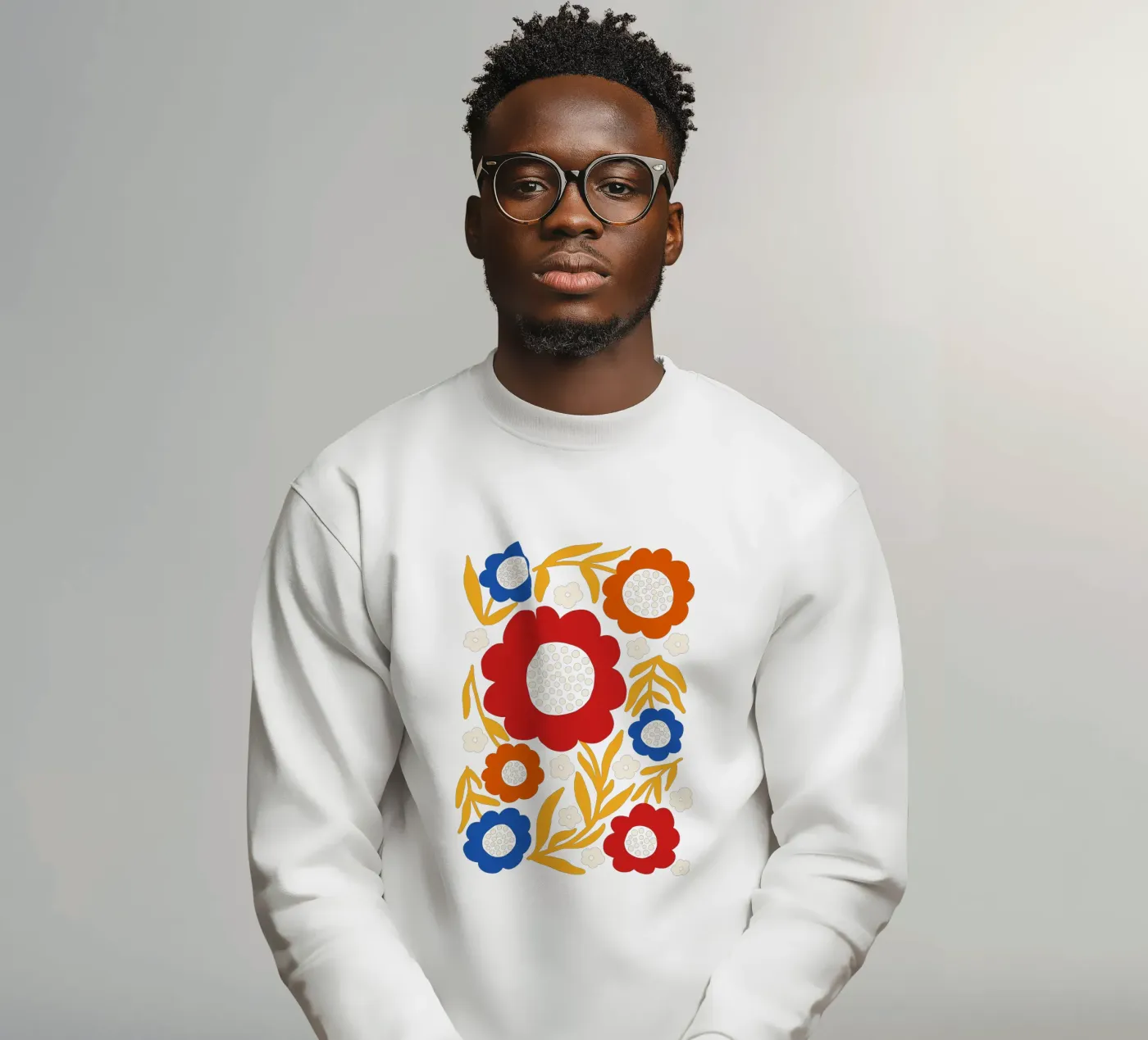 Rustic bloom sweatshirt by TijanaArtStudio88