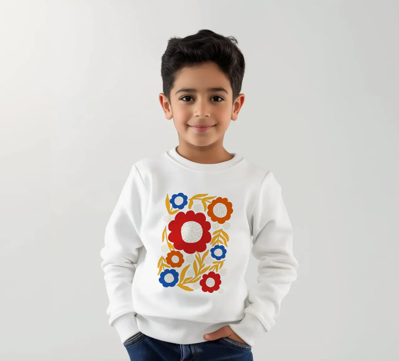 Rustic bloom felpa bambino da TijanaArtStudio88