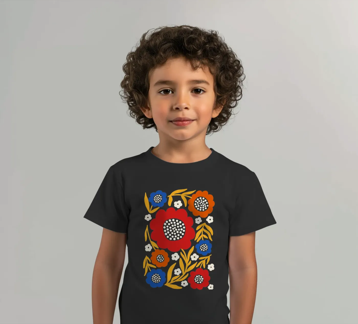 Rustic bloom kids t-shirt by TijanaArtStudio88