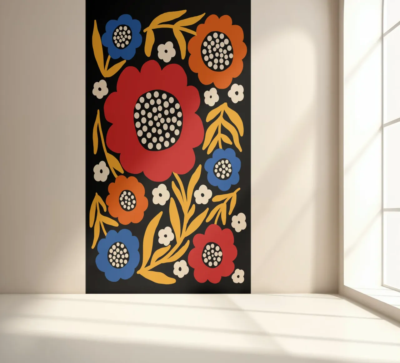 Rustic bloom fotobehang van TijanaArtStudio88