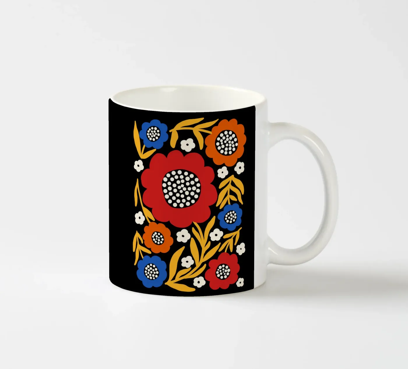 Rustic bloom keramische mok van TijanaArtStudio88