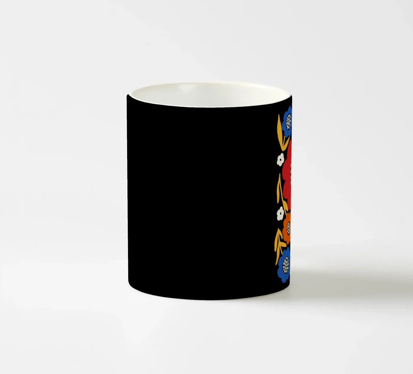 Rustic bloom ceramic mug by TijanaArtStudio88