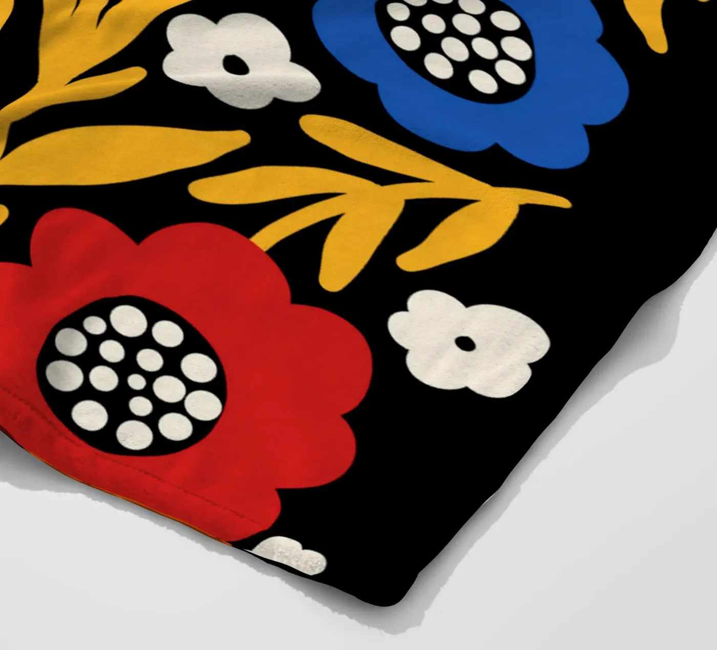 Rustic bloom fleece blanket by TijanaArtStudio88