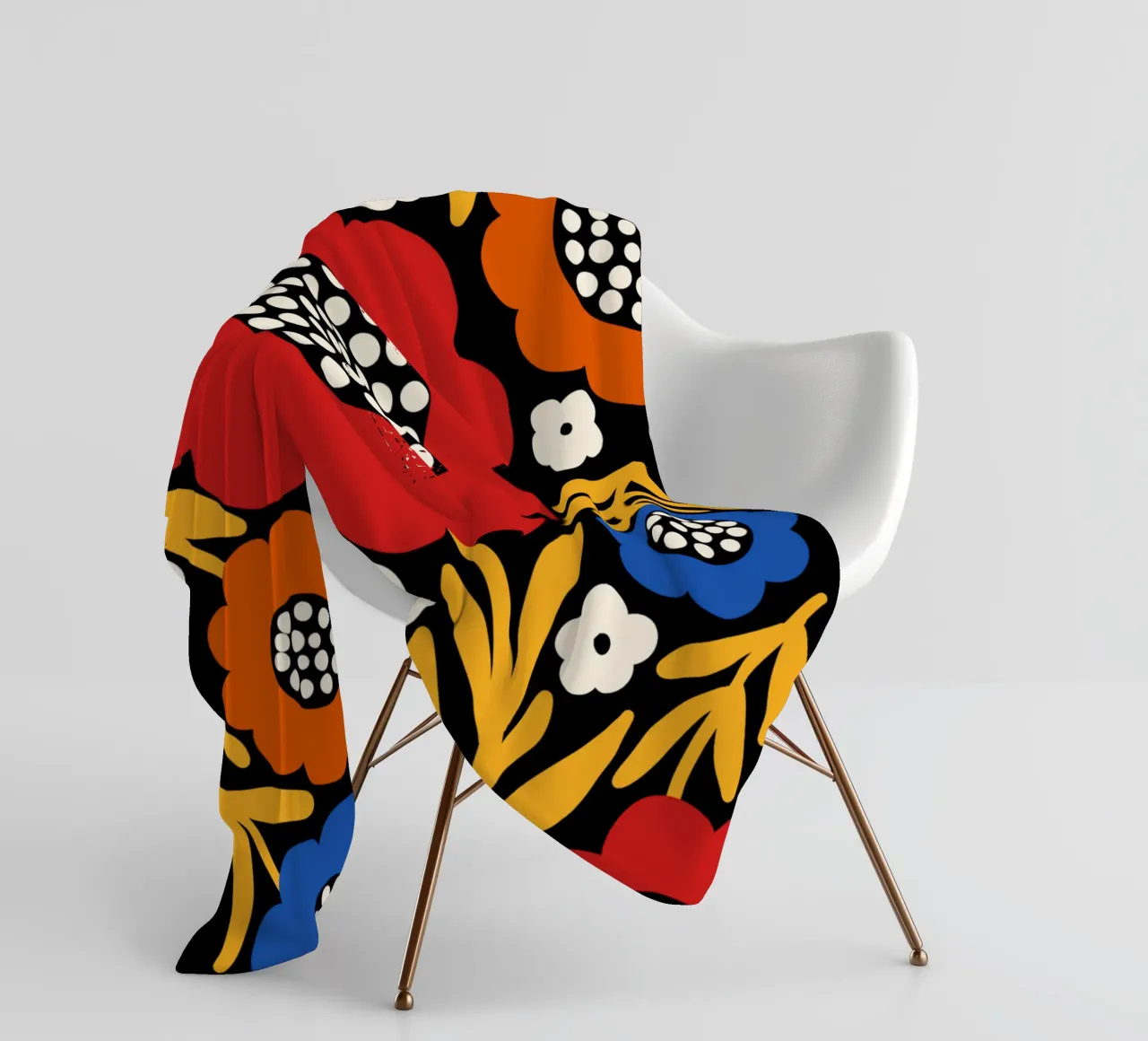 Rustic bloom Fleecedecke von TijanaArtStudio88