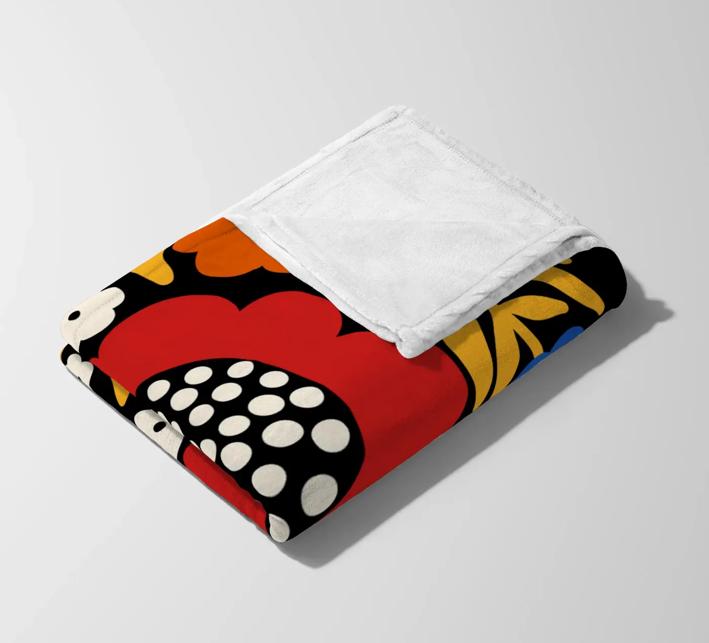 Rustic bloom fleece blanket by TijanaArtStudio88
