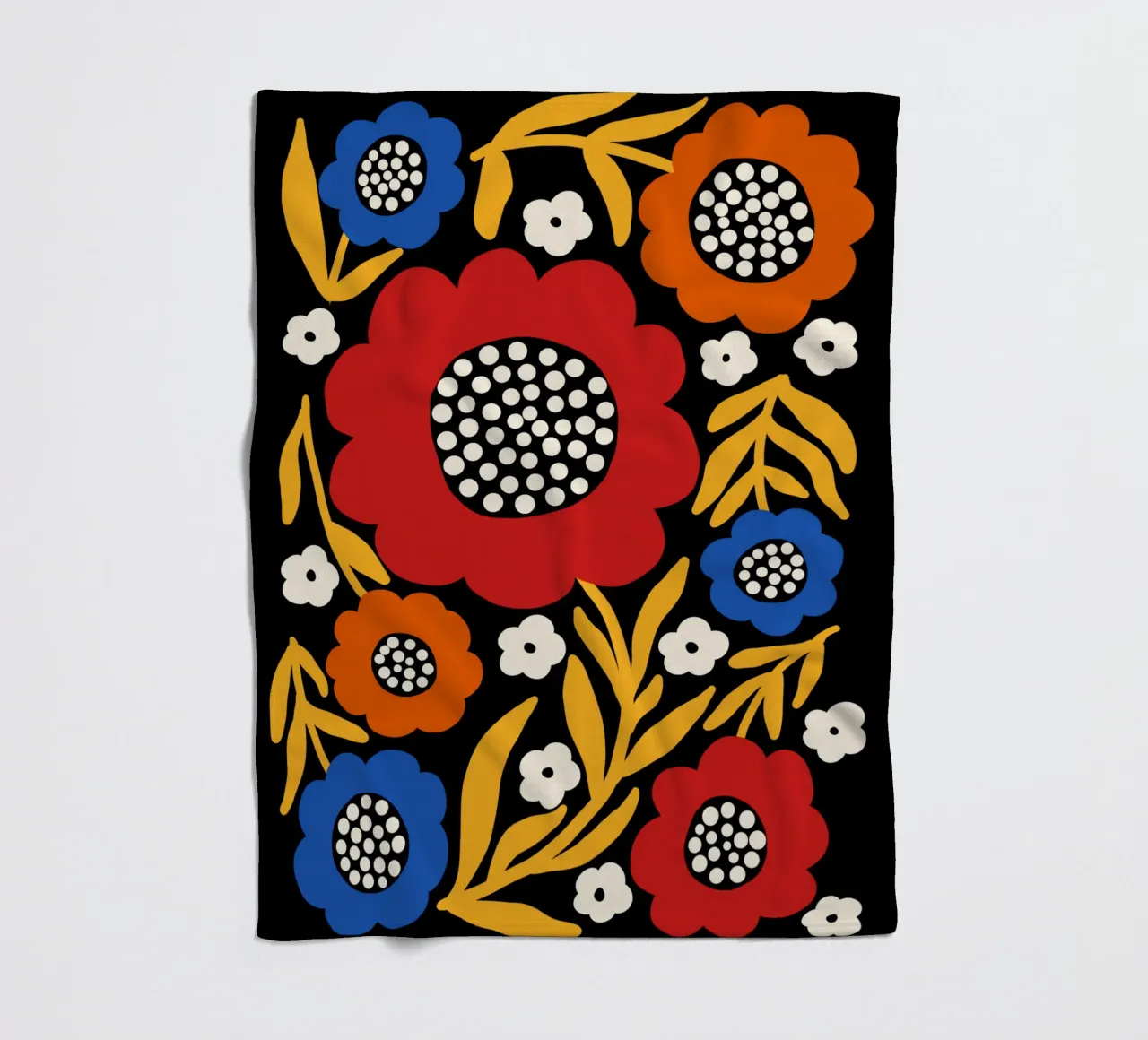 Rustic bloom Fleecedecke von TijanaArtStudio88