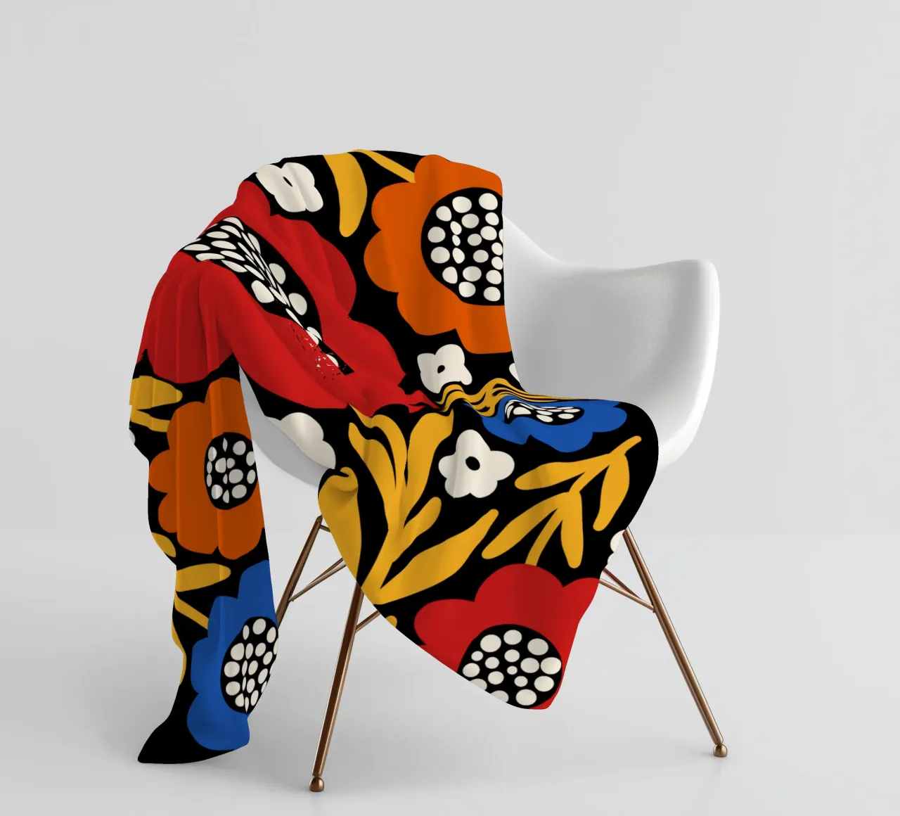 Rustic bloom Fleecedecke von TijanaArtStudio88