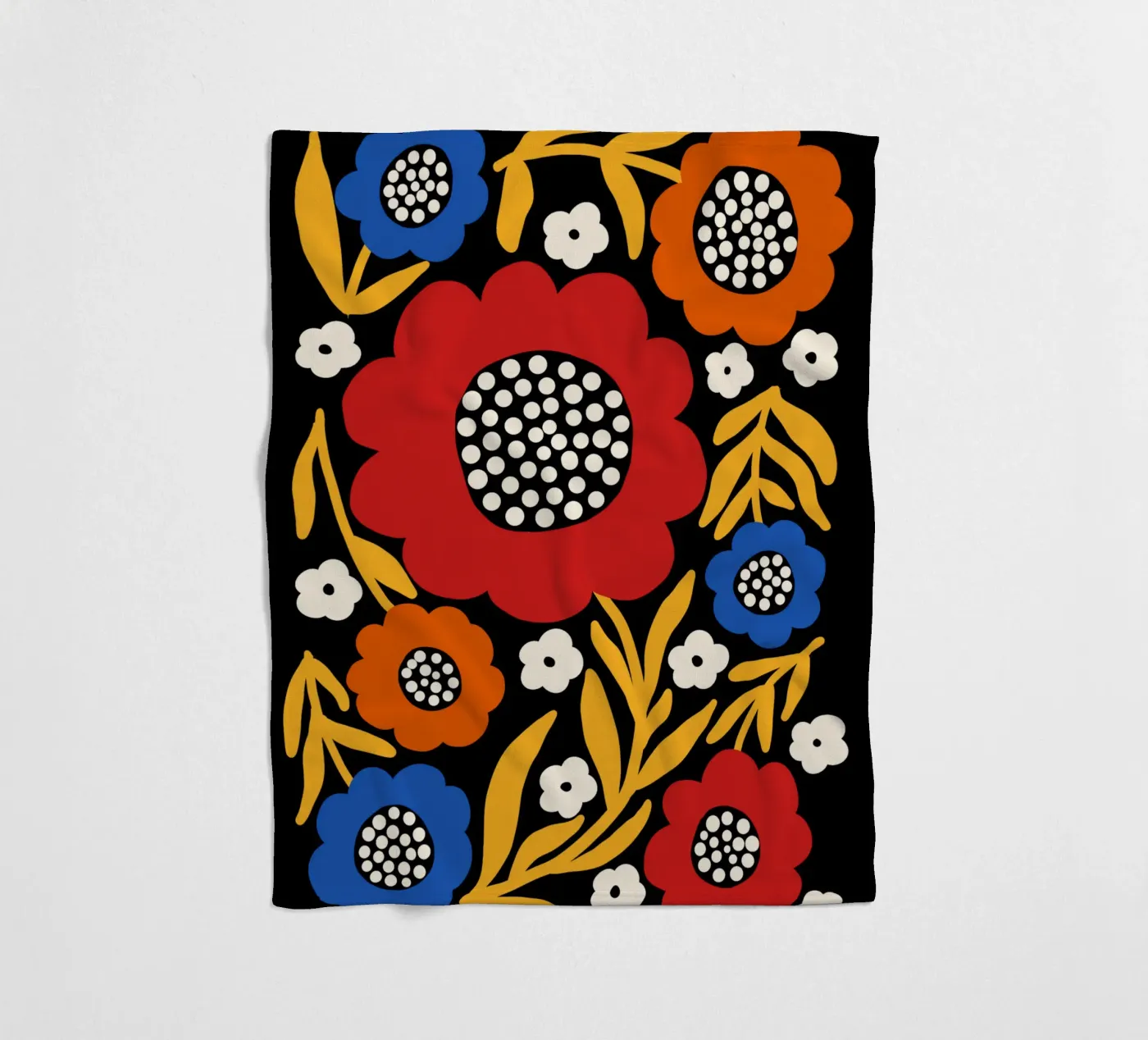 Rustic bloom Fleecedecke von TijanaArtStudio88
