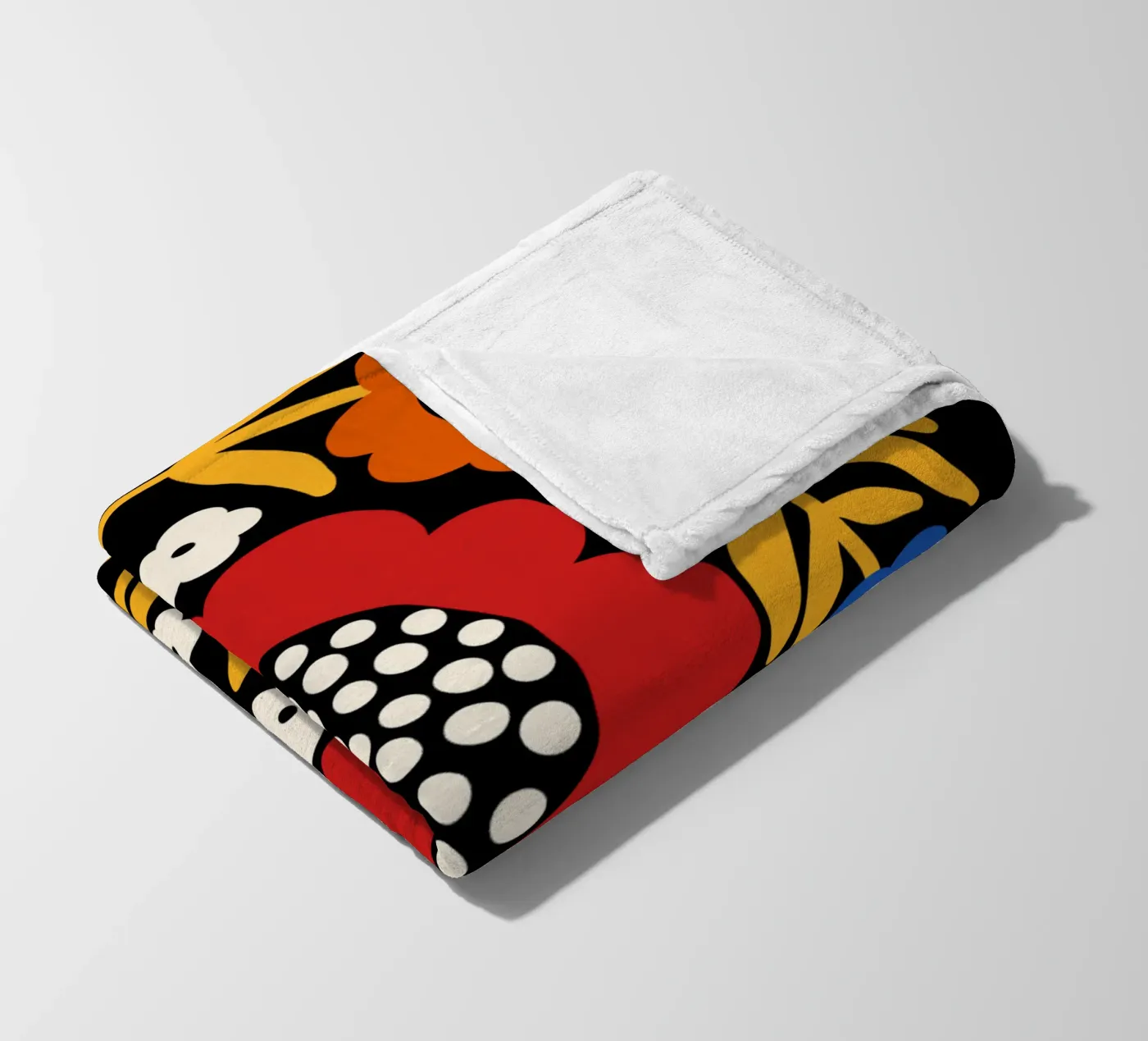Rustic bloom fleece blanket by TijanaArtStudio88