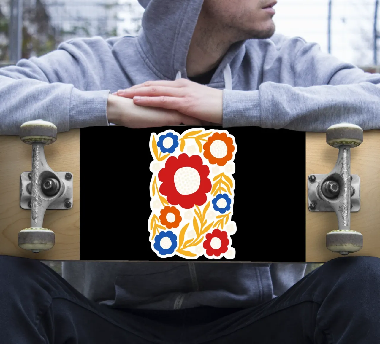 Rustic bloom sticker van TijanaArtStudio88