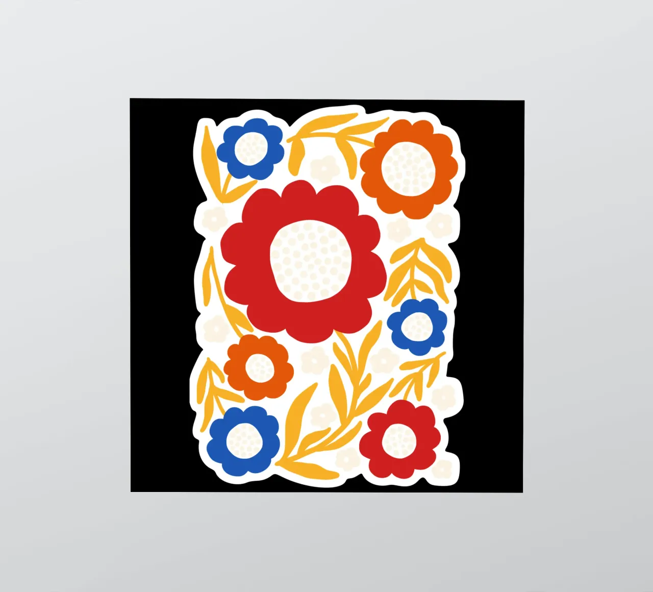 Rustic bloom sticker van TijanaArtStudio88