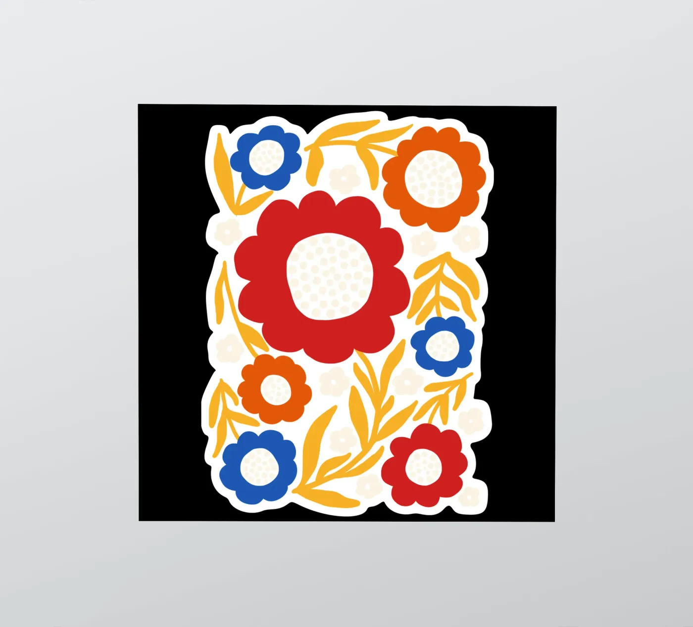 Rustic bloom sticker van TijanaArtStudio88