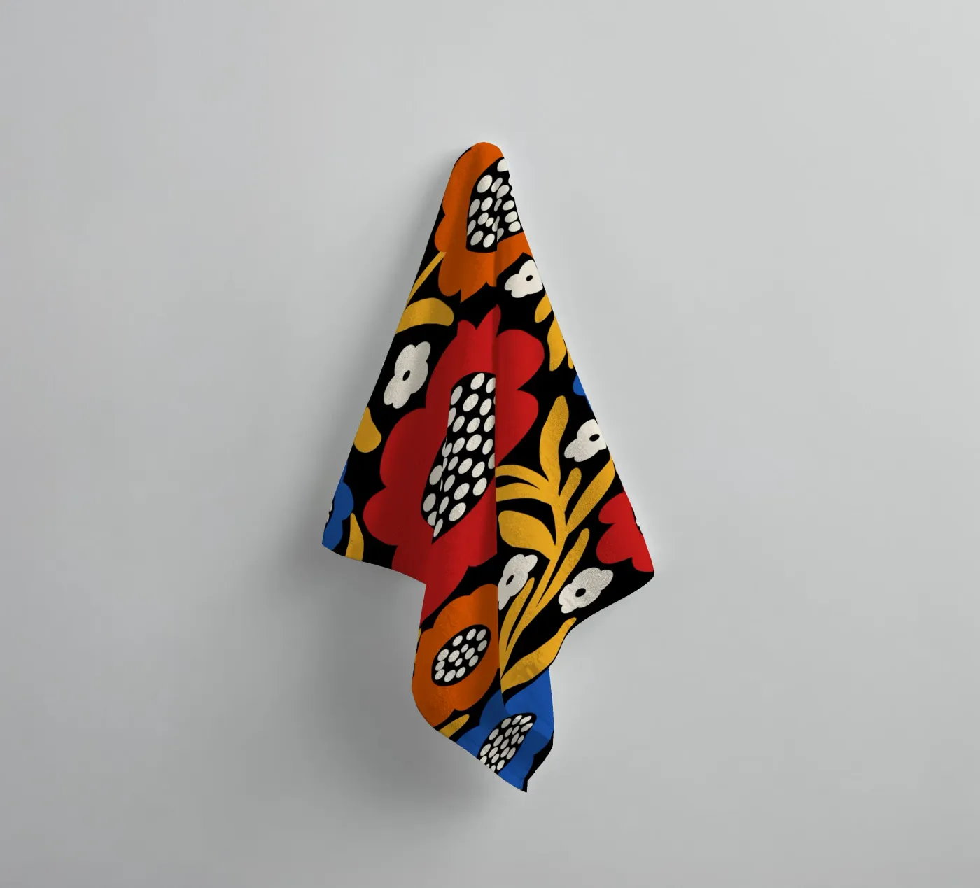 Rustic bloom badhanddoek van TijanaArtStudio88