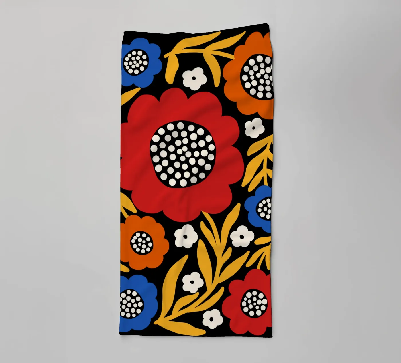 Rustic bloom badhanddoek van TijanaArtStudio88