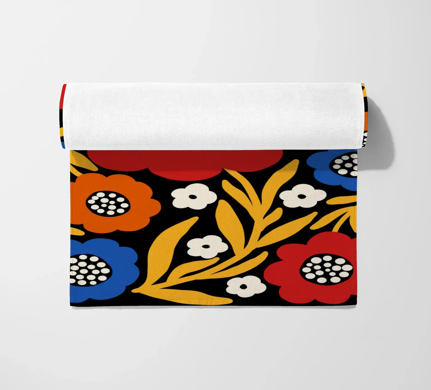 Rustic bloom strandhanddoek van TijanaArtStudio88
