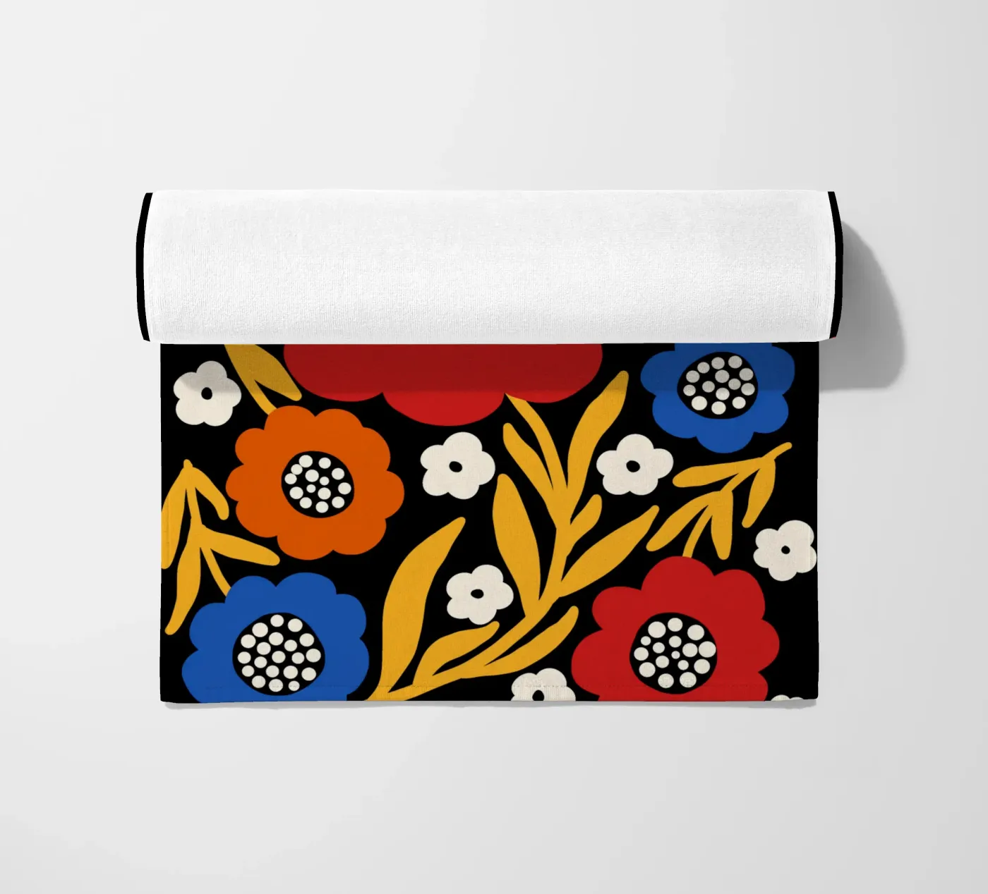 Rustic bloom strandhanddoek van TijanaArtStudio88