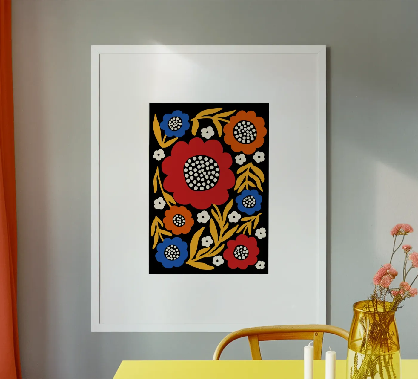 Rustic bloom poster by TijanaArtStudio88