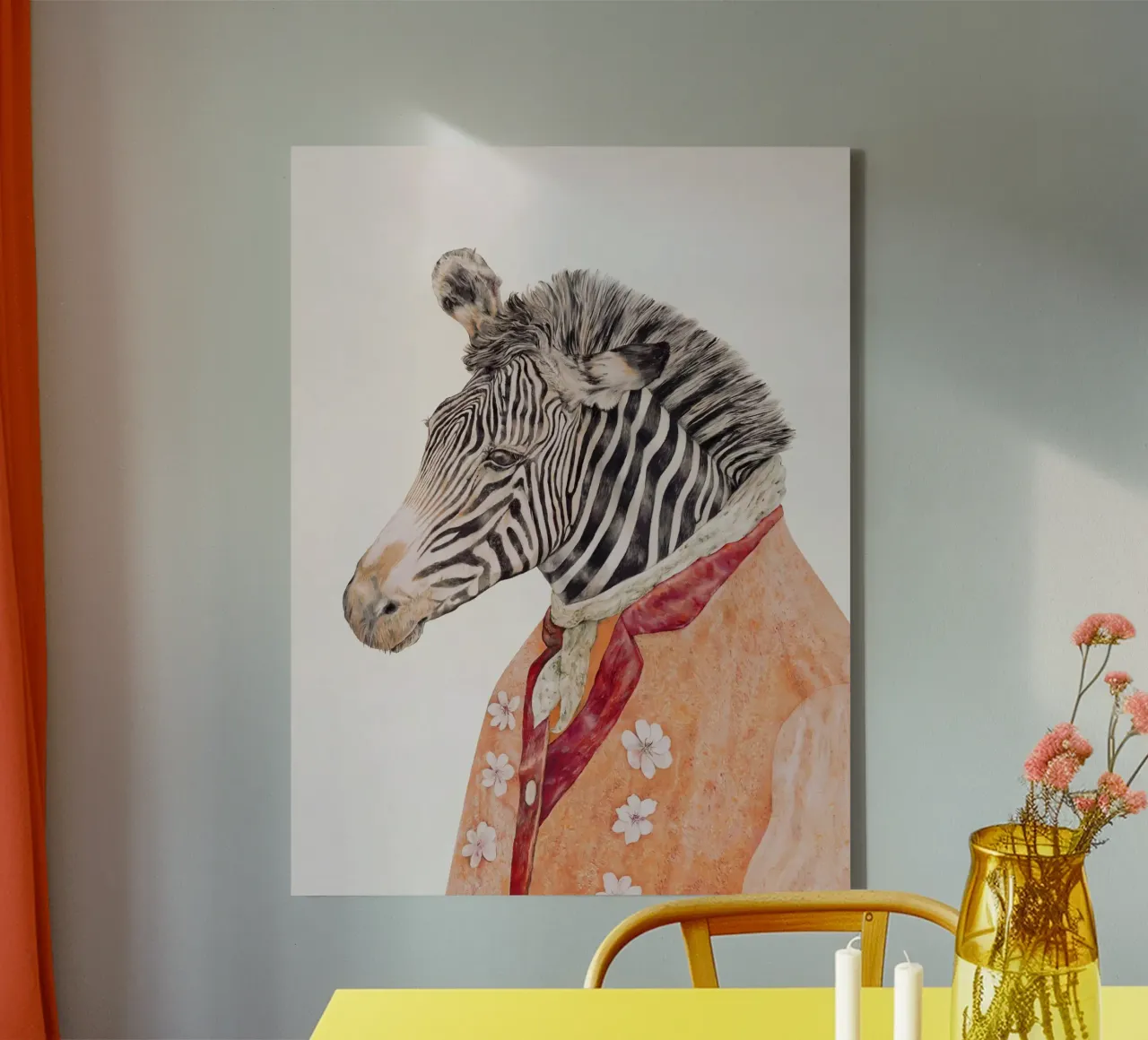 Il tipo della zebra tela con Cornice a cassetta da Animal Crew