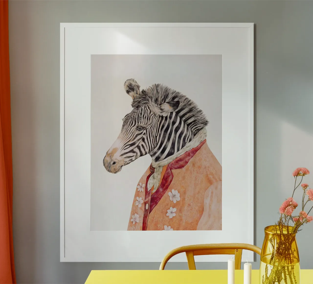 Zebra Guy poster by Animal Crew
