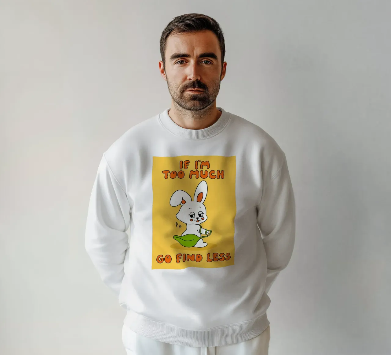 andare a cercare un coniglio in meno felpa da bojoonxs