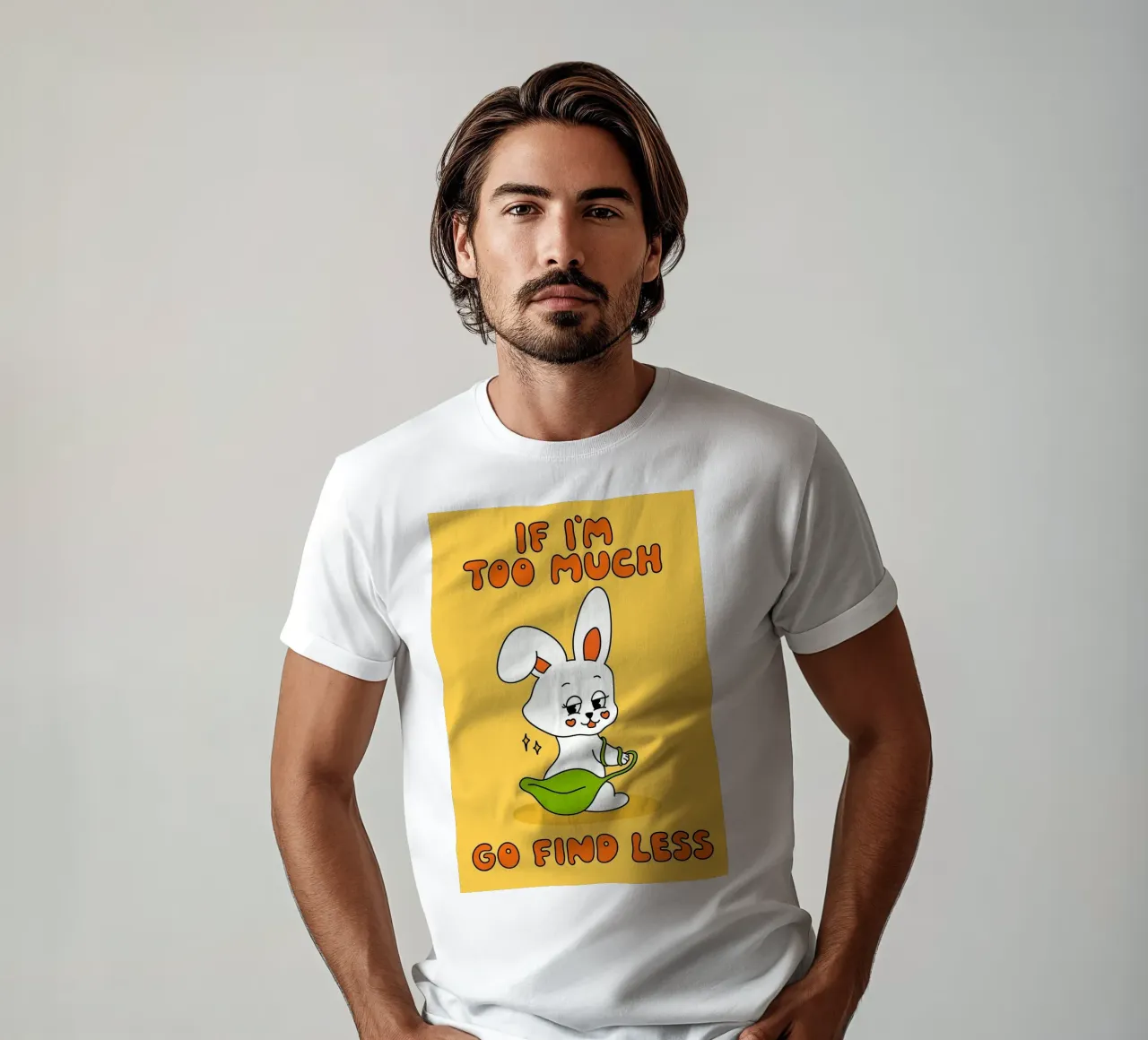 andare a cercare un coniglio in meno t-shirt da bojoonxs