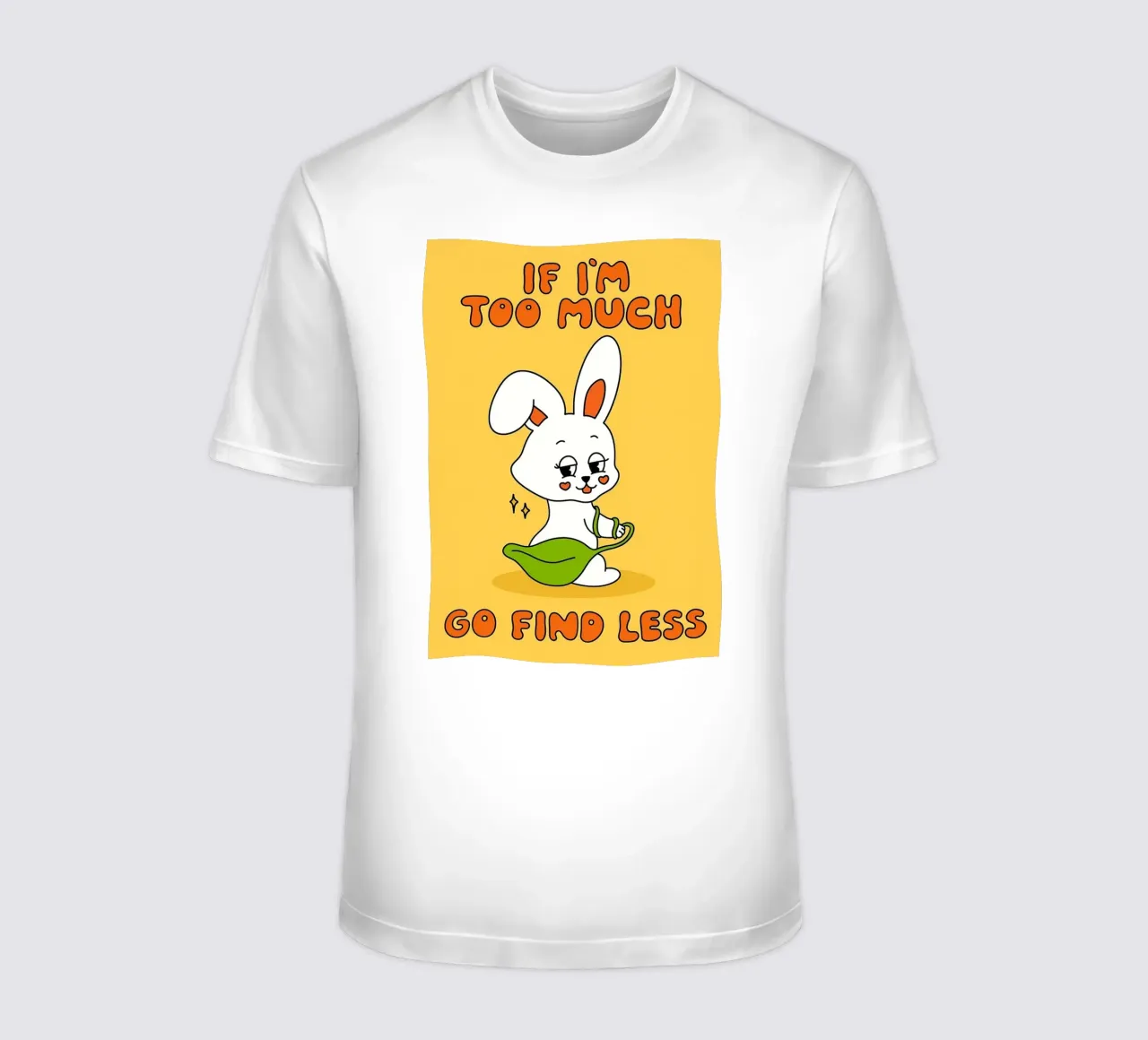 andare a cercare un coniglio in meno t-shirt da bojoonxs