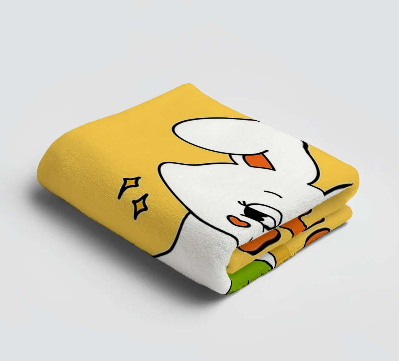 Geh und finde weniger Kaninchen Handtuch von bojoonxs