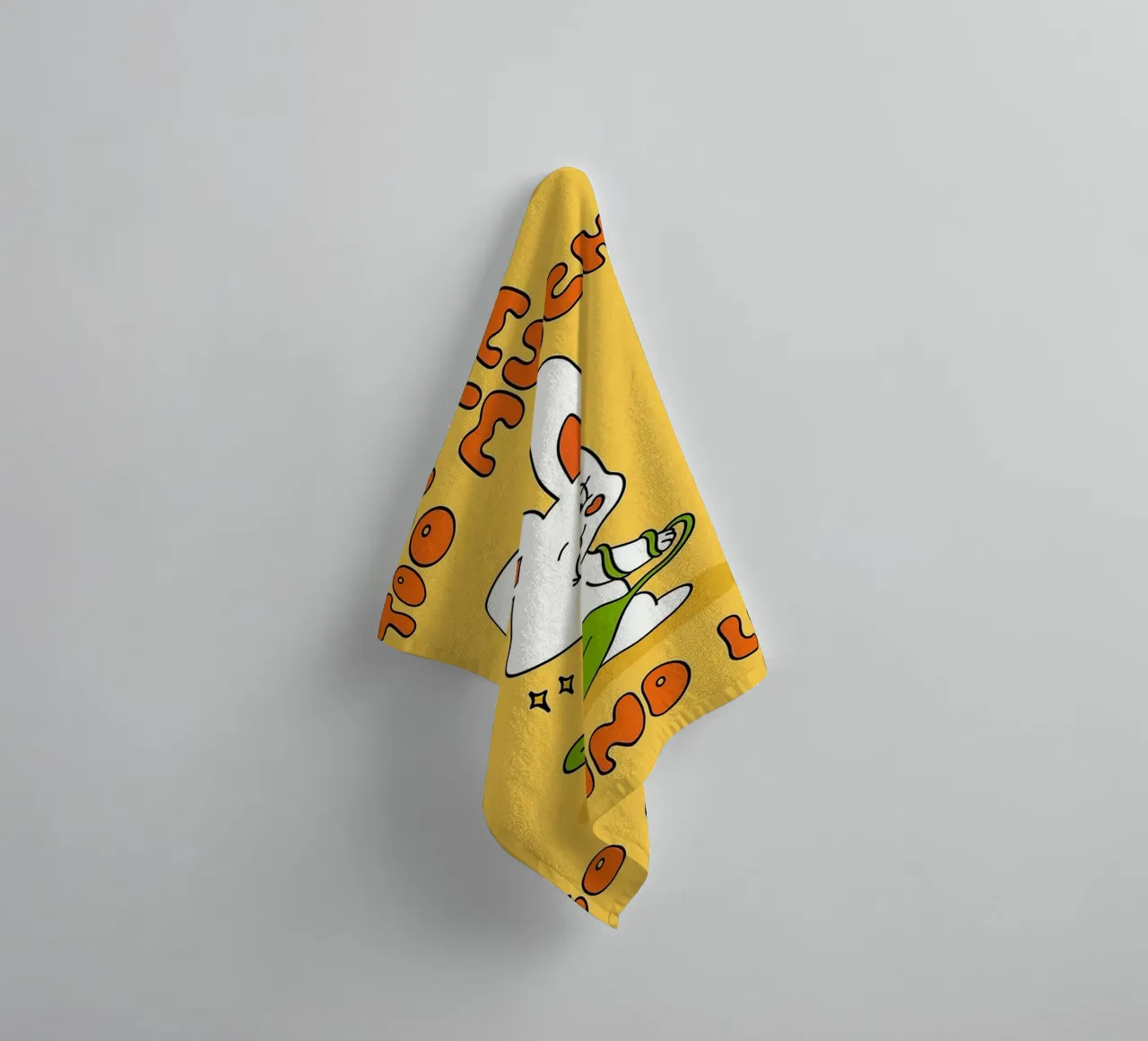 Geh und finde weniger Kaninchen Handtuch von bojoonxs