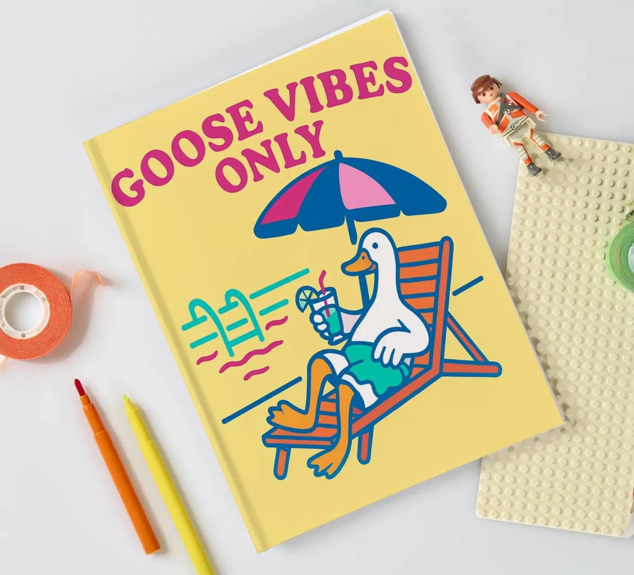 goose vibes only notebook by bojoonxs