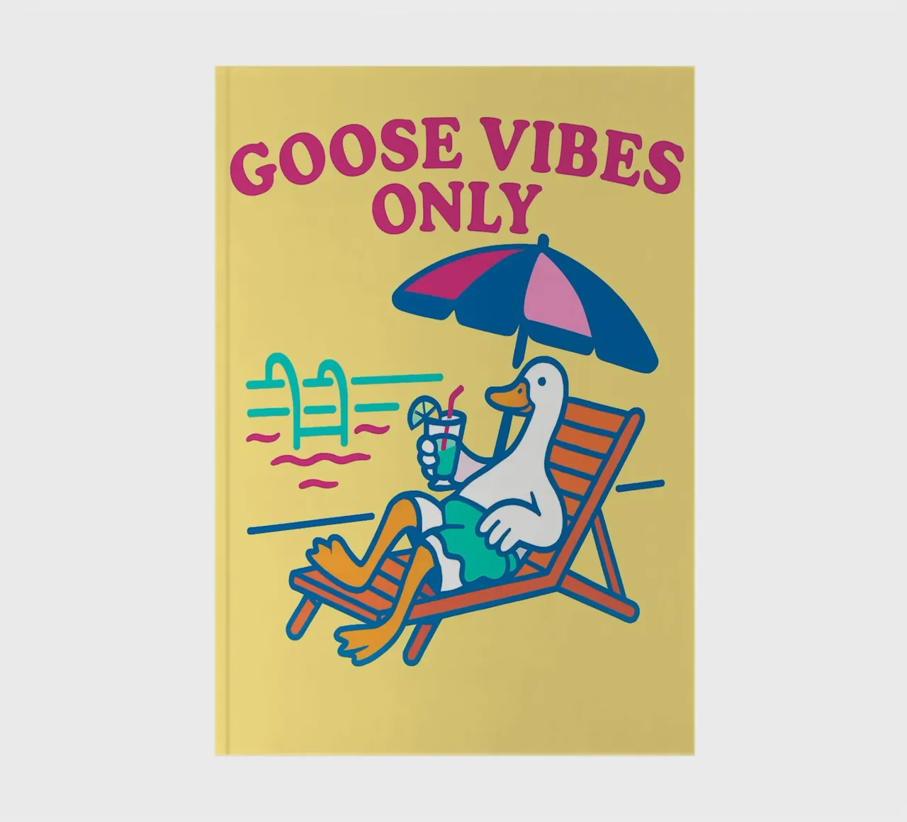 goose vibes only notebook by bojoonxs