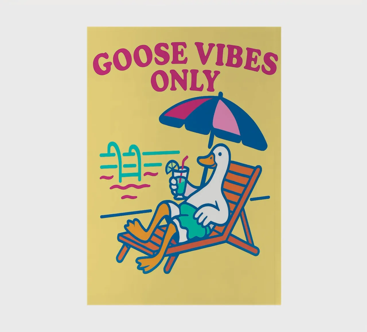 goose vibes only notebook by bojoonxs