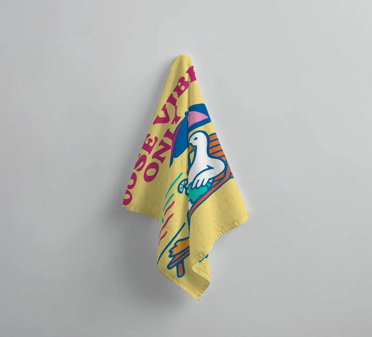 goose vibes only towel by bojoonxs