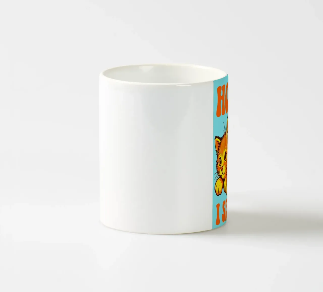Aspetta, vedo un gatto tazza in ceramica da bojoonxs
