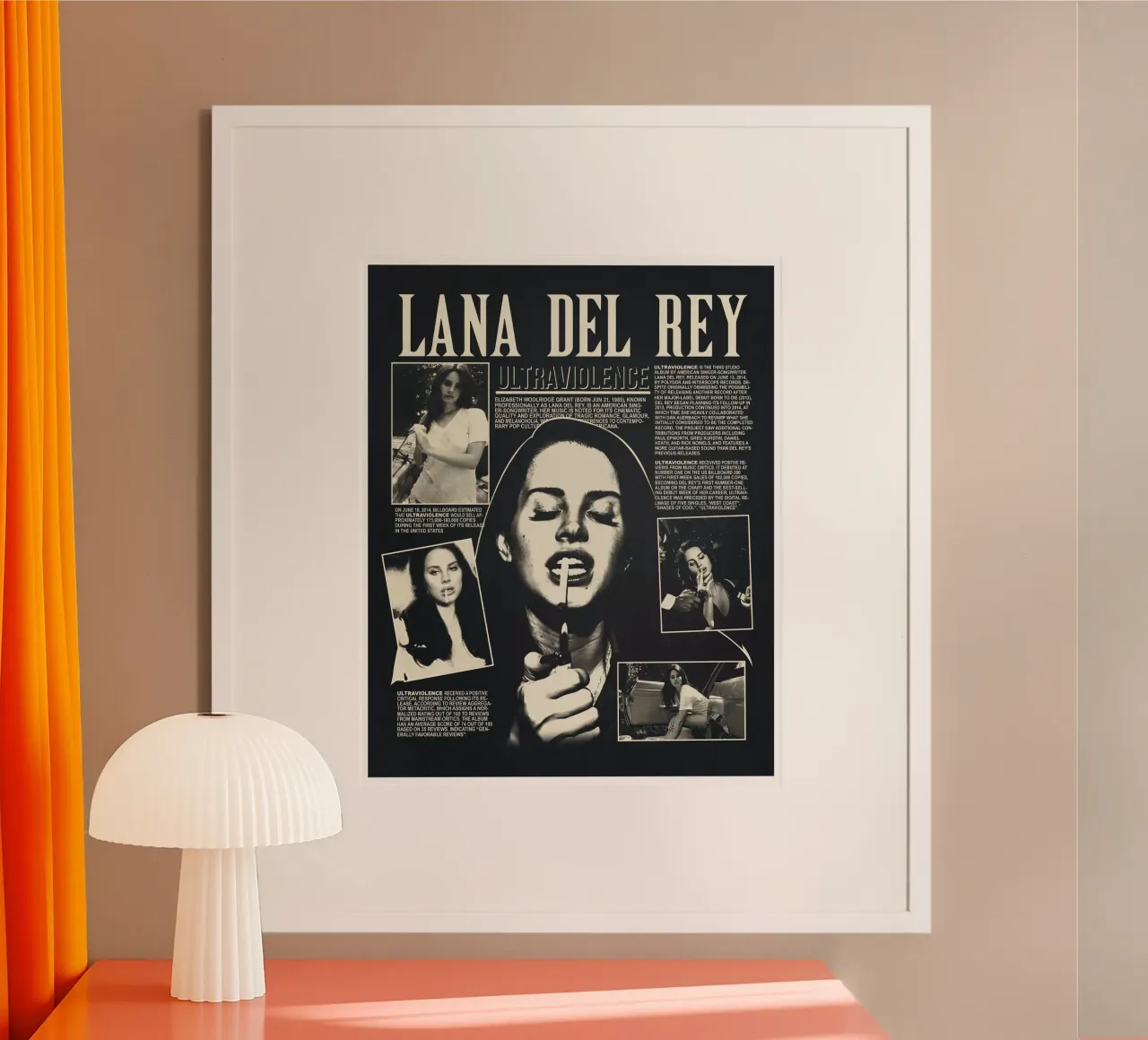 Il mondo sognante di Lana Del Rey dal vivo poster da mamass
