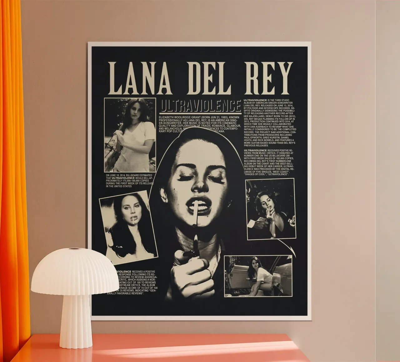 Il mondo sognante di Lana Del Rey dal vivo poster da mamass