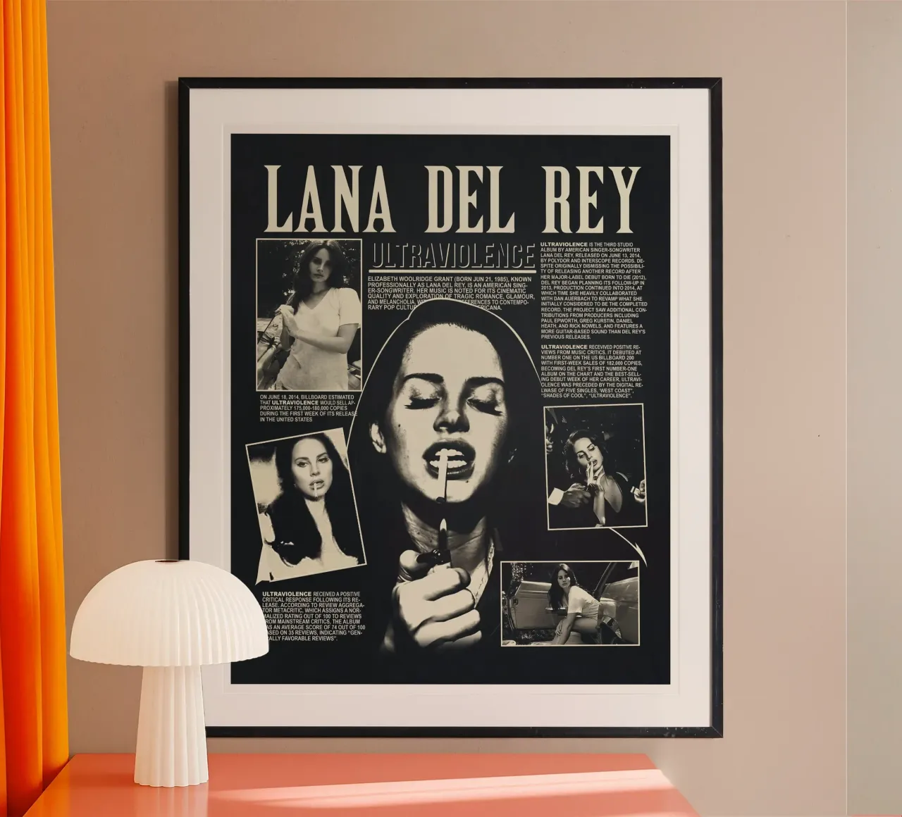 Il mondo sognante di Lana Del Rey dal vivo poster da mamass