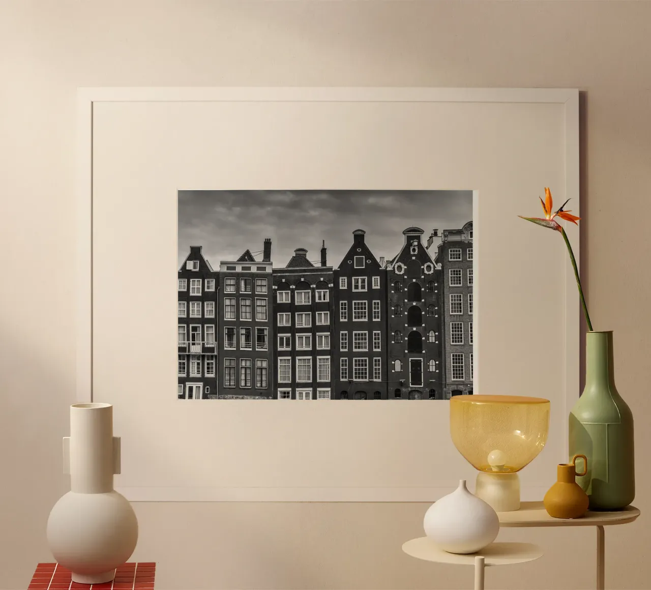 Gebäude in Amsterdam, Niederlande Poster von anderm