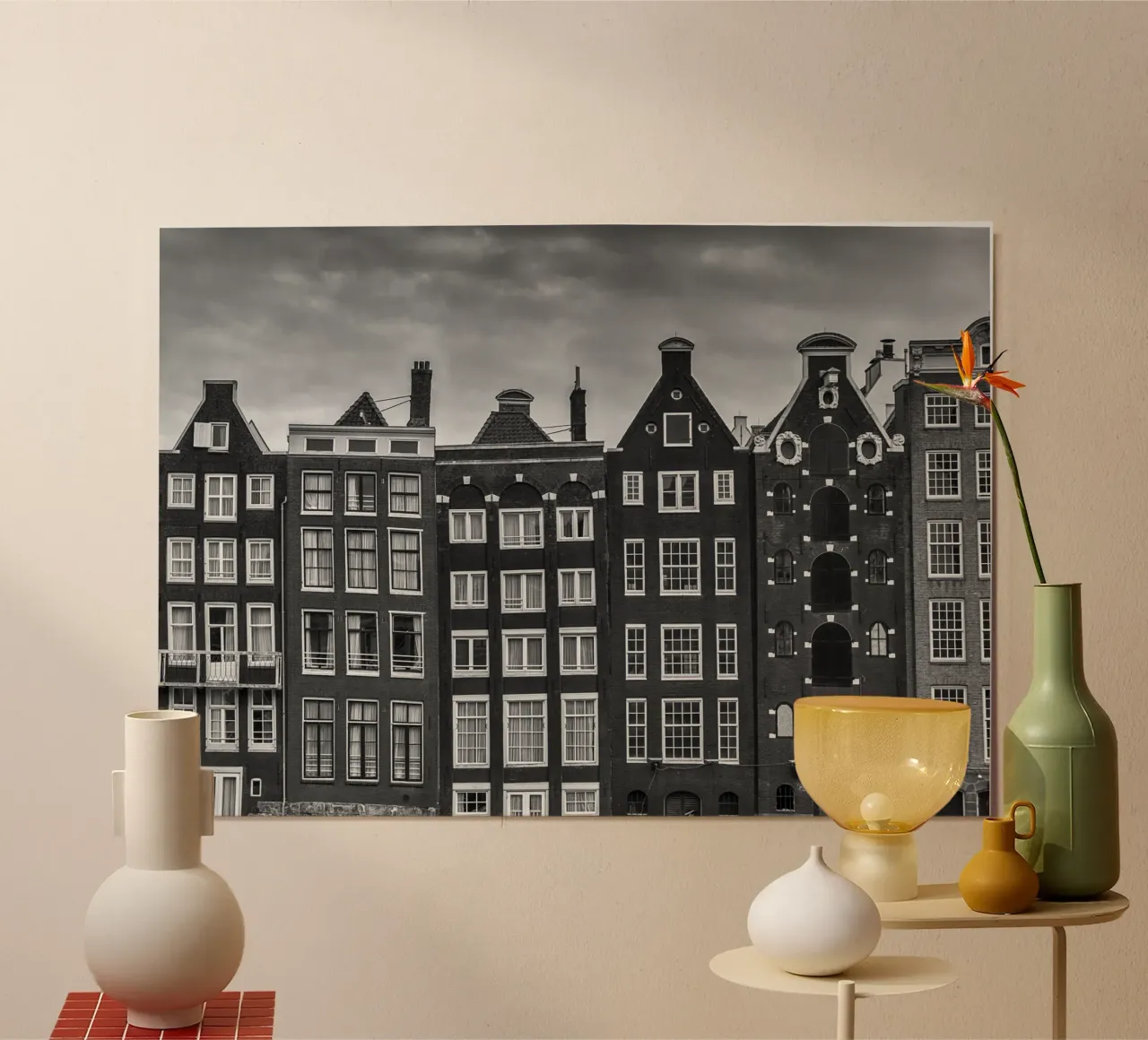 Gebäude in Amsterdam, Niederlande Poster von anderm