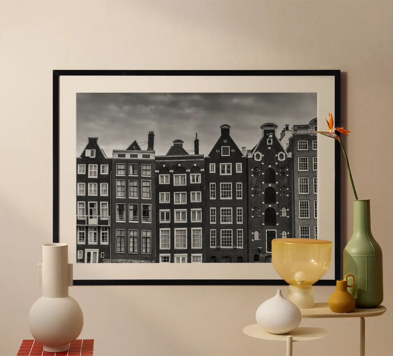 Gebäude in Amsterdam, Niederlande Poster von anderm
